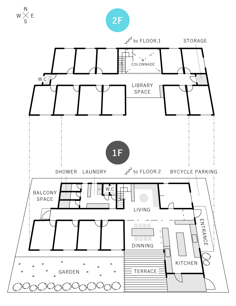 HAYA OSAKA FLOOR MAP｜TESEN SHARE HOUSE