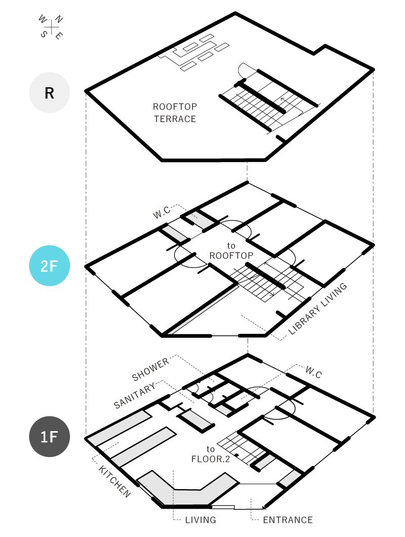 ZEZE OSAKA FLOOR MAP｜TESEN SHARE HOUSE