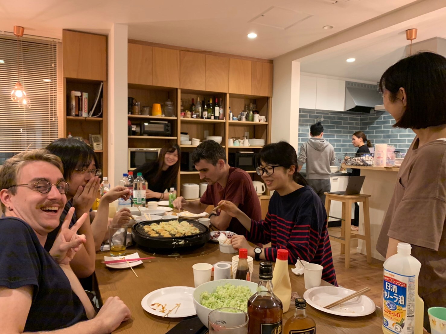 シェアハウスSEN OSAKA たこやきパーティの日