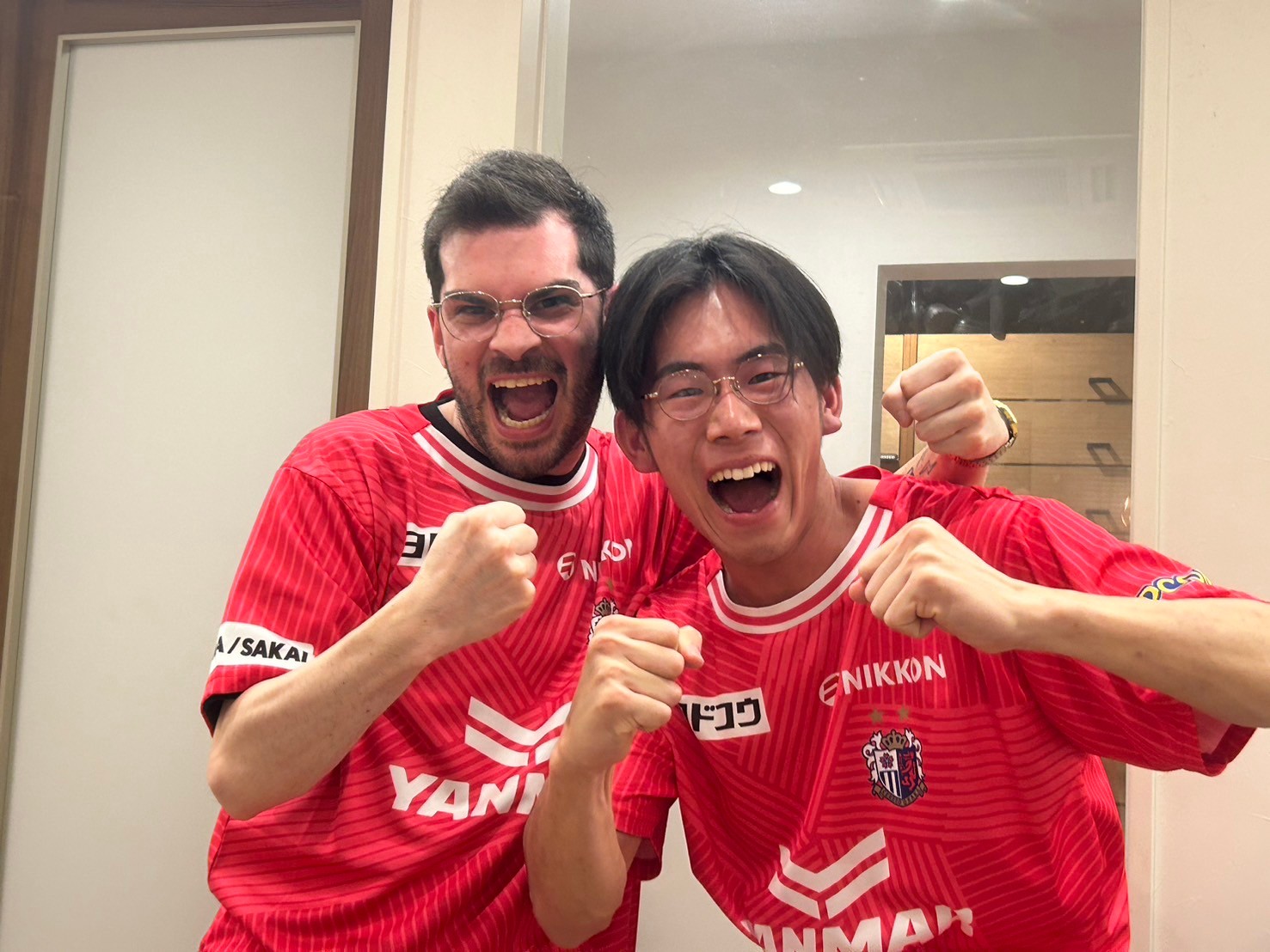 シェアハウスメンバーと大阪のサッカー観戦行ってきた