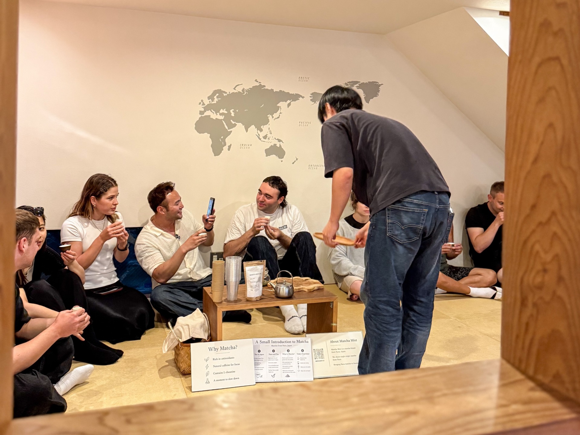 みつわ屋での抹茶イベント